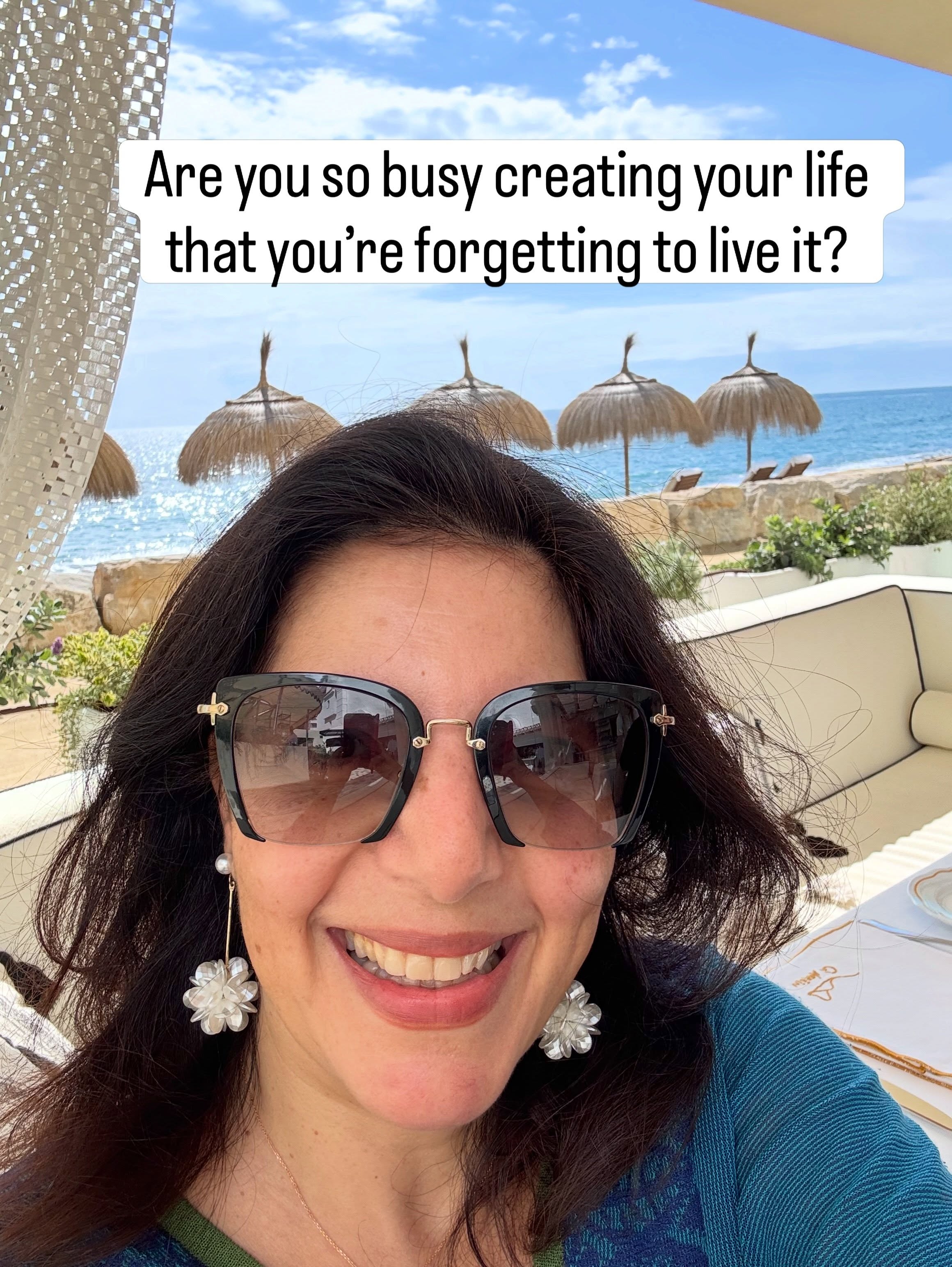Dr. Yasmine Saad by the Mediterranean