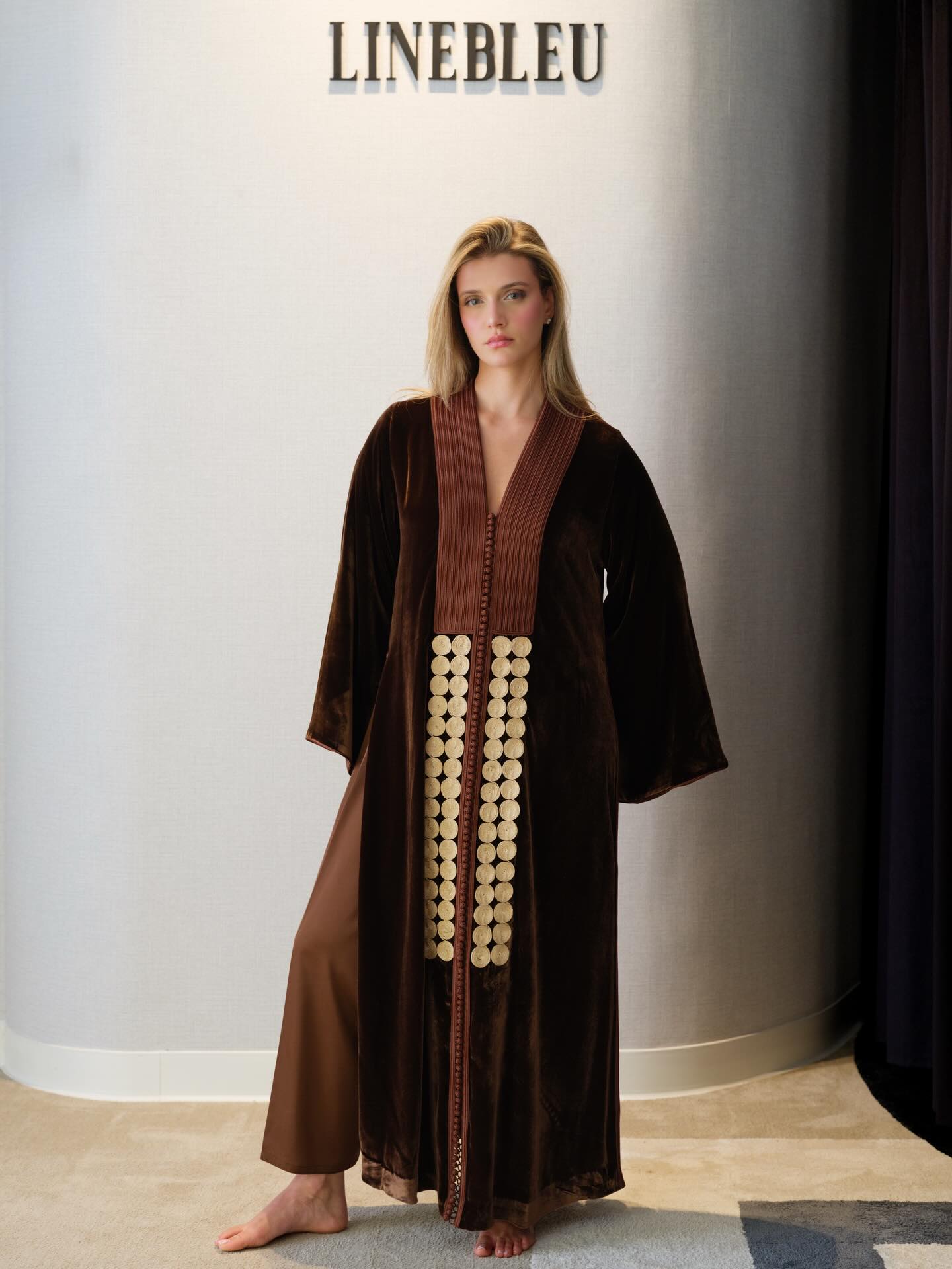 Caftan La Financière Marron Gold