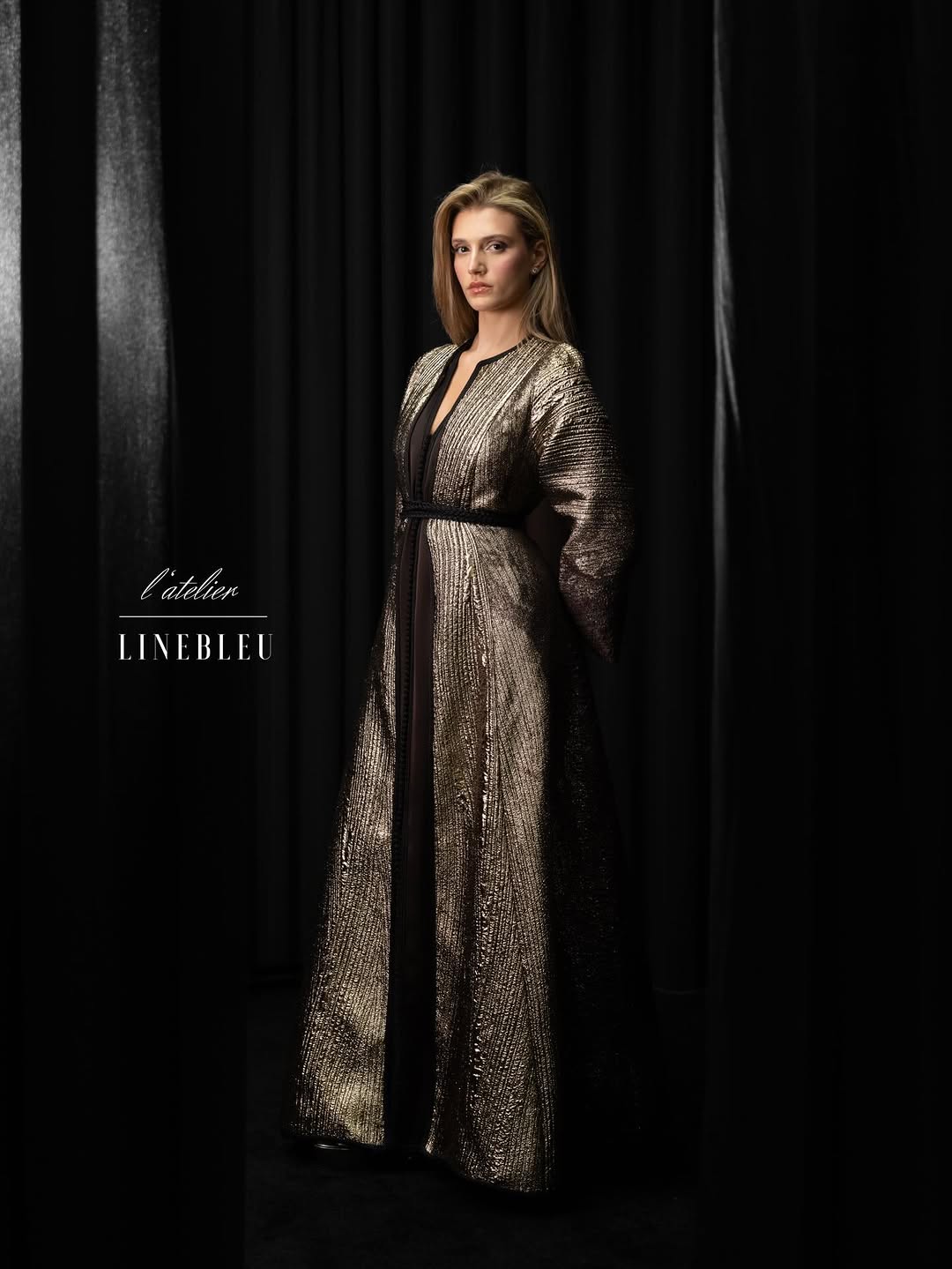 Caftan Lunaire Lizard Or Vert