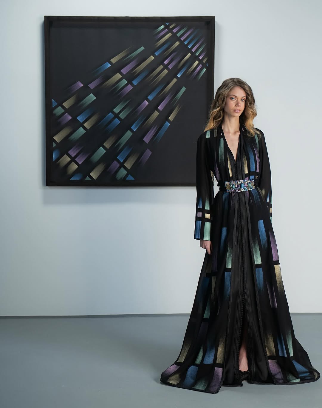 Caftan Poudre Couleur de Lune